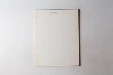 Nicholas Burns: Chapel & Meditation Room